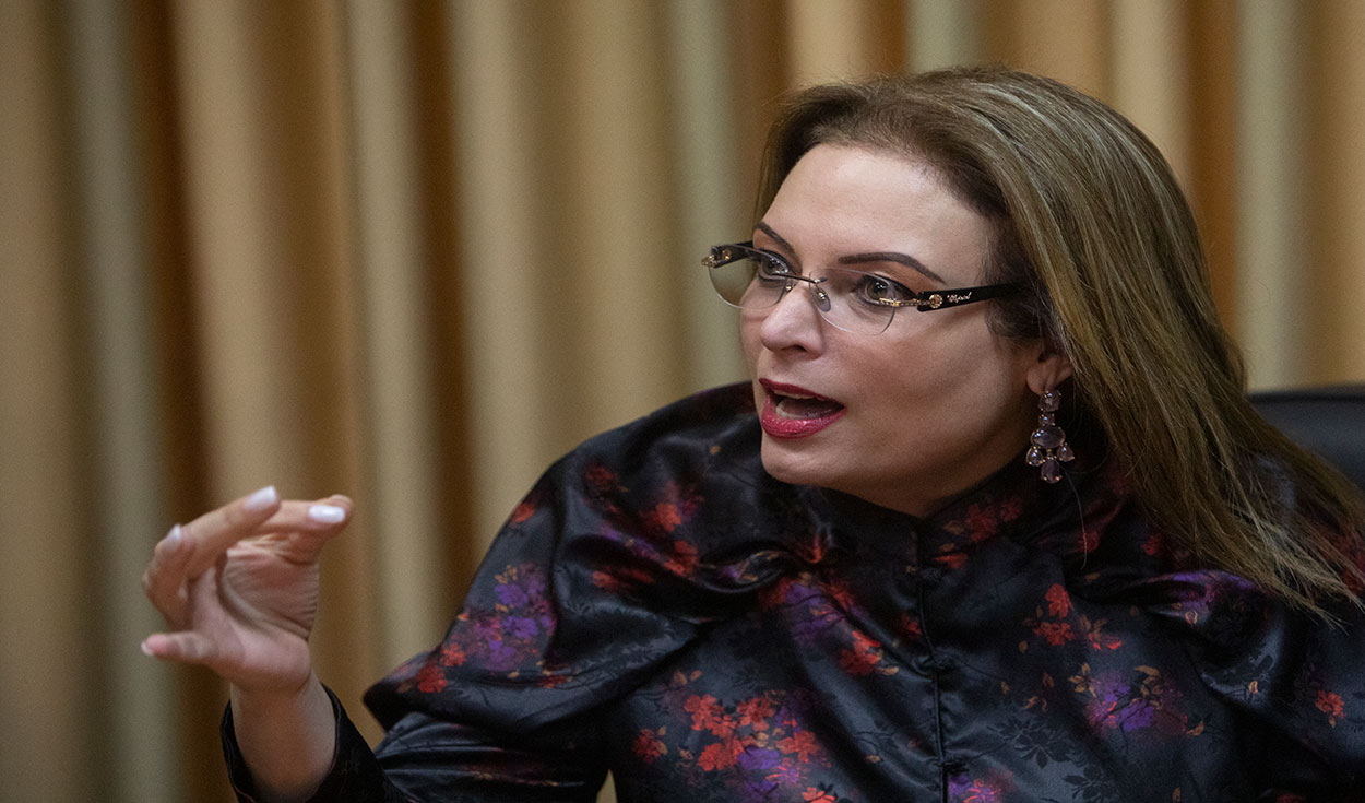 María Fernanda Flores Lanzas fue destituida en Nicaragua como diputada por el opositor Partido Liberal Constitucionalista en noviembre pasado. Foto: AFP