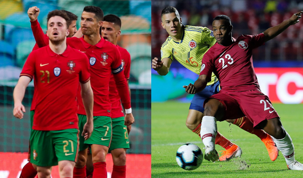 Portugal se enfrentará por primera vez a Qatar en un amistoso internacional. Foto: Composición LR