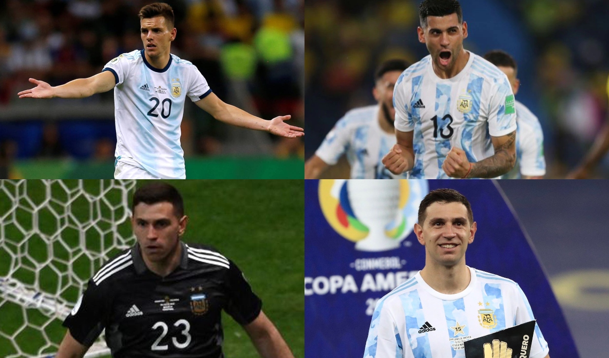 Cuatro jugadores de la selección de Argentina son investigados en Brasil por no cumplir con protocolos de bioseguridad. Foto: composición AFP/EFE.