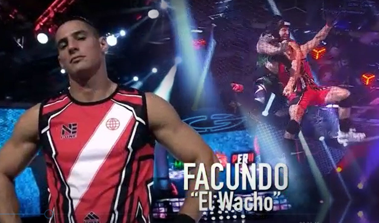 Jorge Loza 'El duende' y Facundo González 'Wacho' se enfrentaron en el circuito de redes inclinadas. Foto: captura EEG / América TV