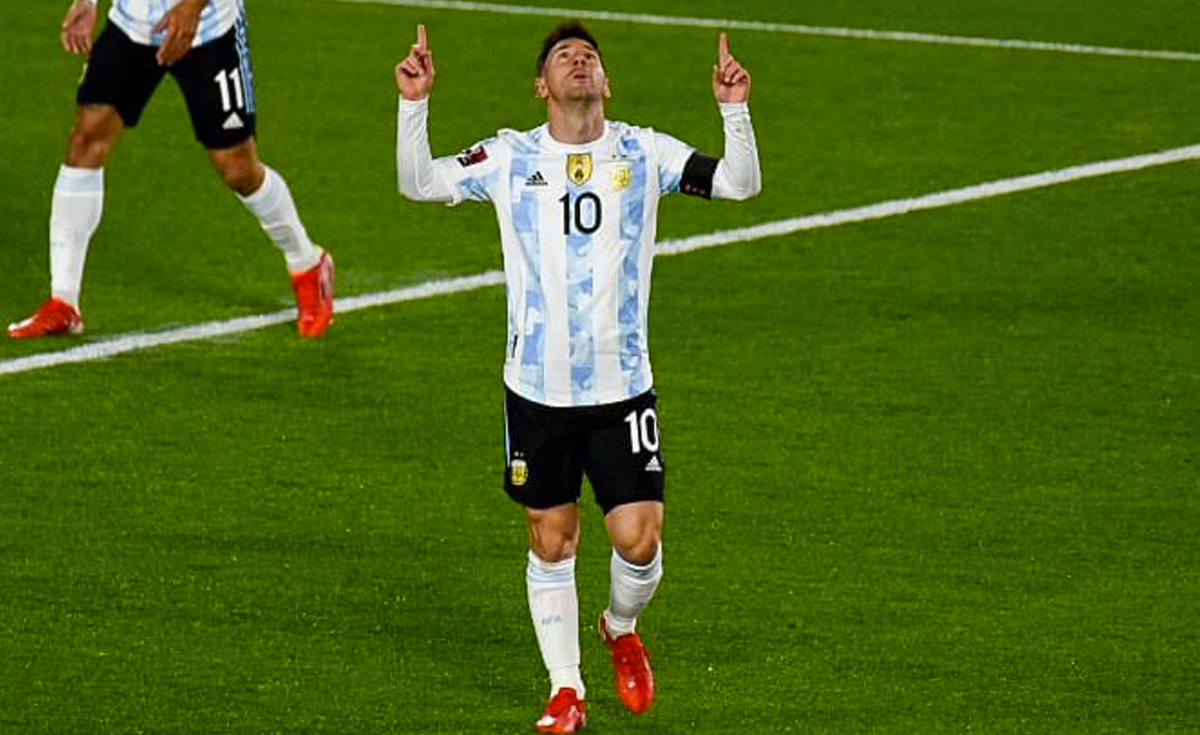 Lionel Messi marcó el primero ante Bolivia a los 13 minutos del juego. Foto: Liga Fútbol Profesional