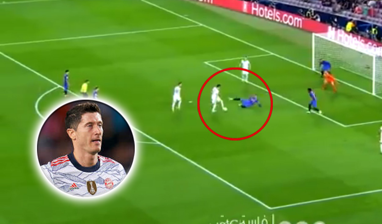 Robert Lewandoski se lució con doblete en el inicio de la Champions League. Foto: captura ESPN