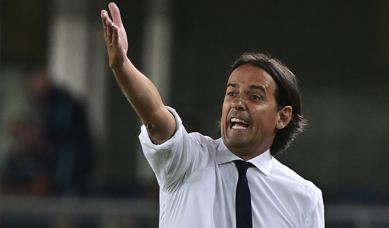 Simone Inzaghi se refirió al partido ente Real Madrid e Inter por la Champions League. Foto: AFP