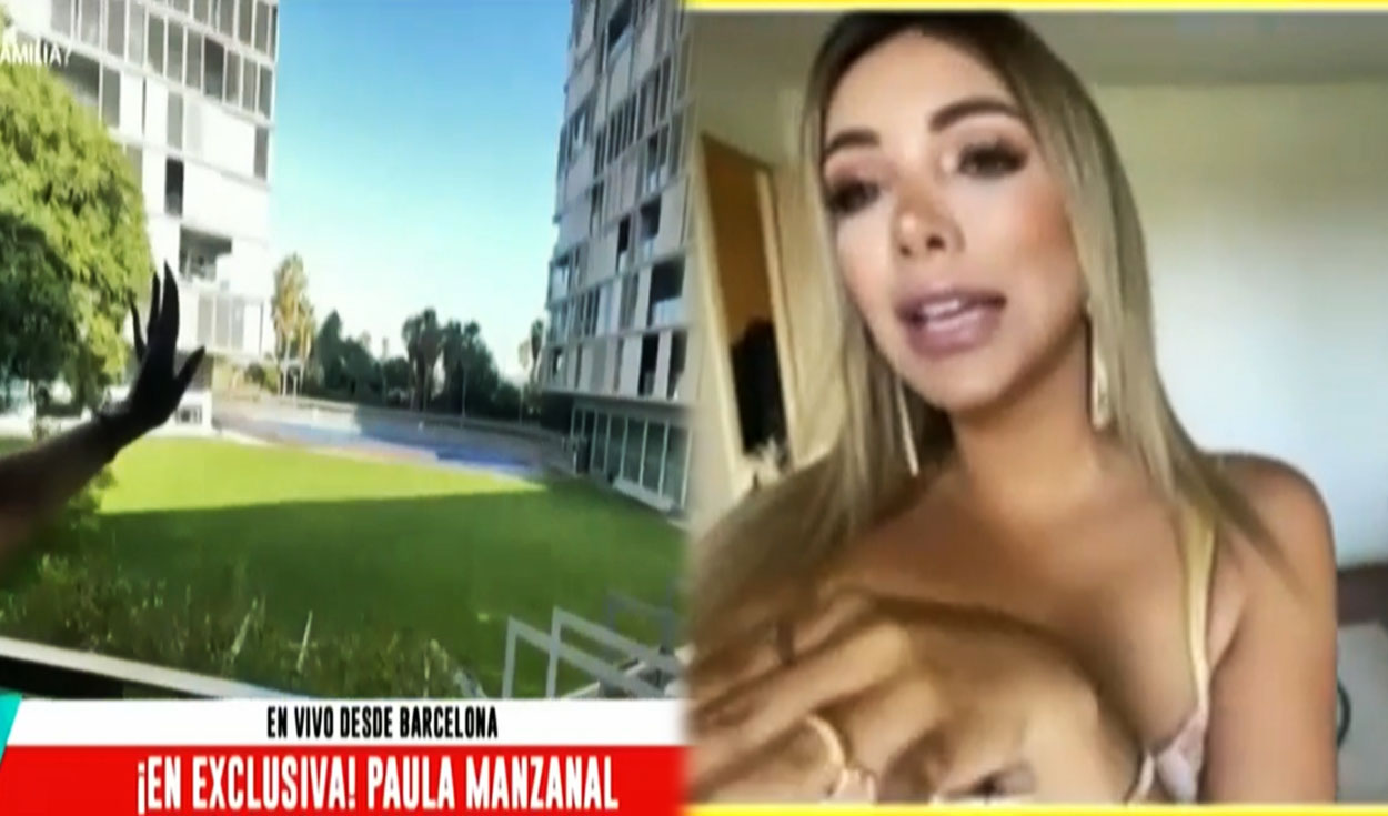 Paula Manzanal reveló que vive junto a una nana que llevó desde Perú. Foto: captura América TV