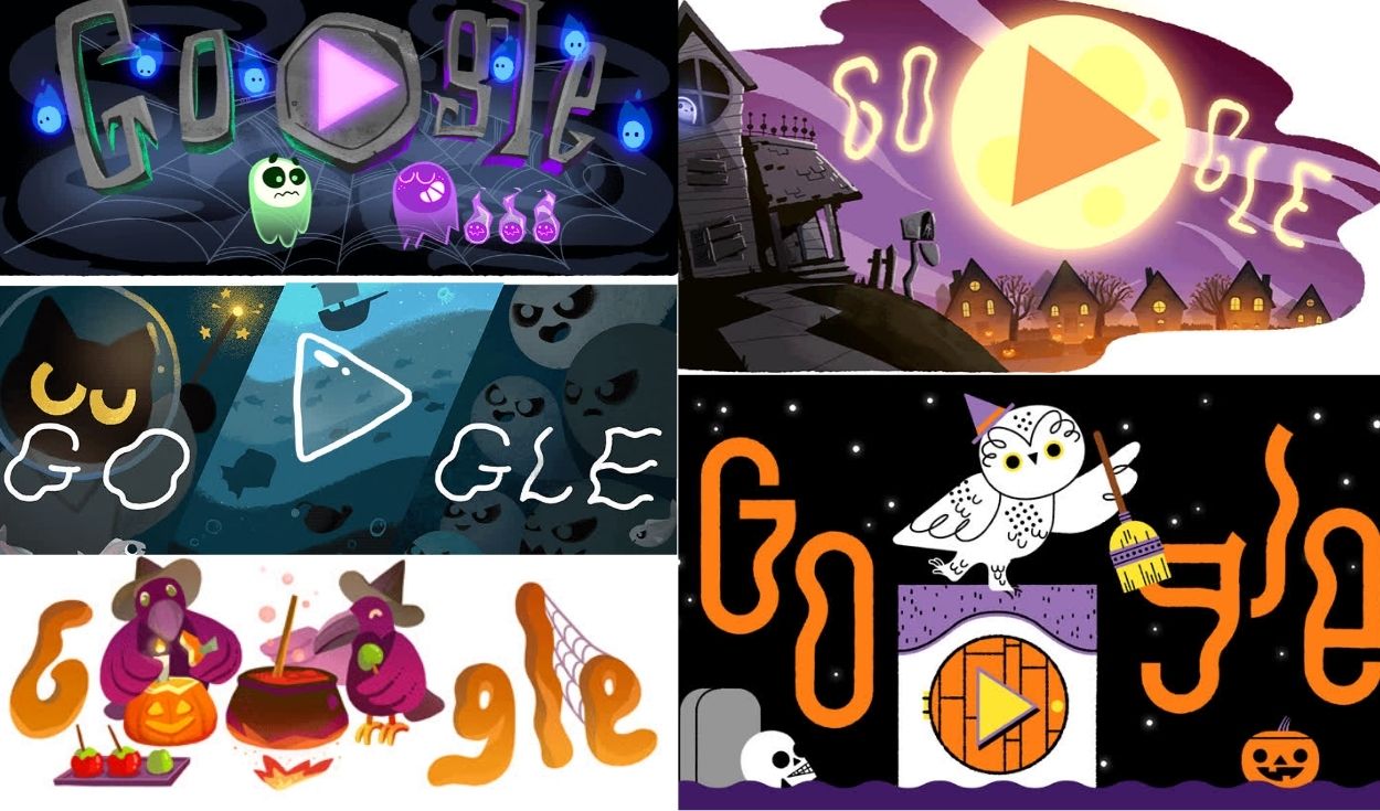 Revive con Google la evolución de sus últimos doodles de Halloween |  Tecnología | La República