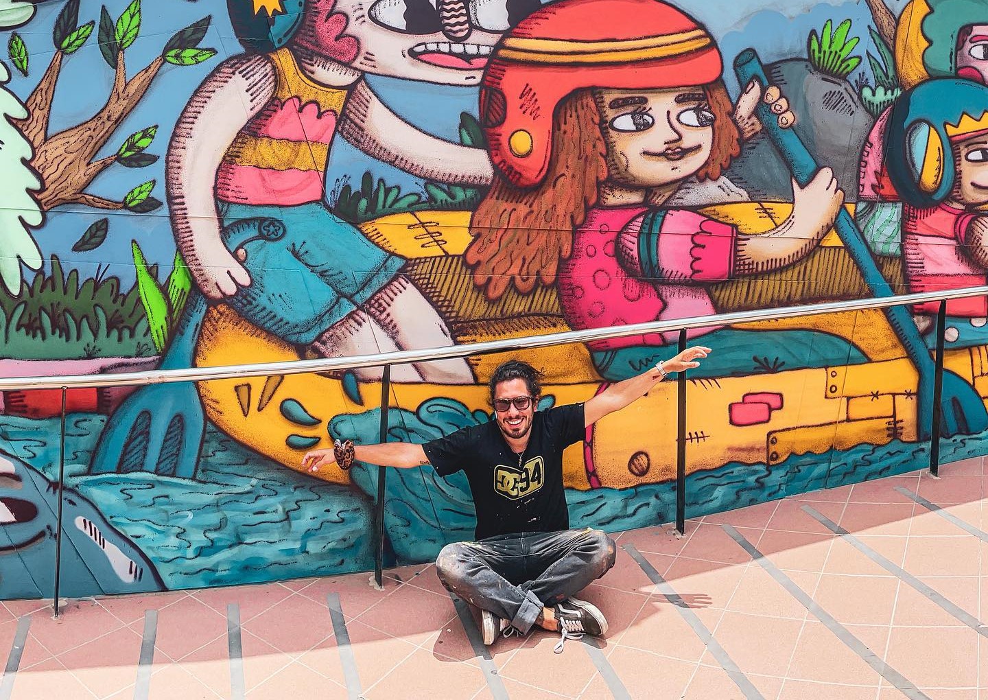 JC Cake vivió la iniciativa los graffitis más dulces como un reto para su carrera. Foto: Instagram.