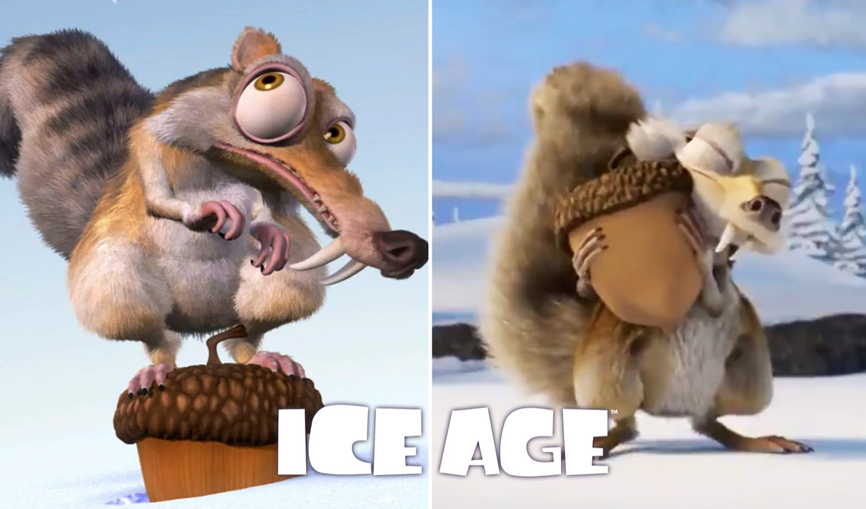 Scrat fue vista propuesta primera vez en la saga 