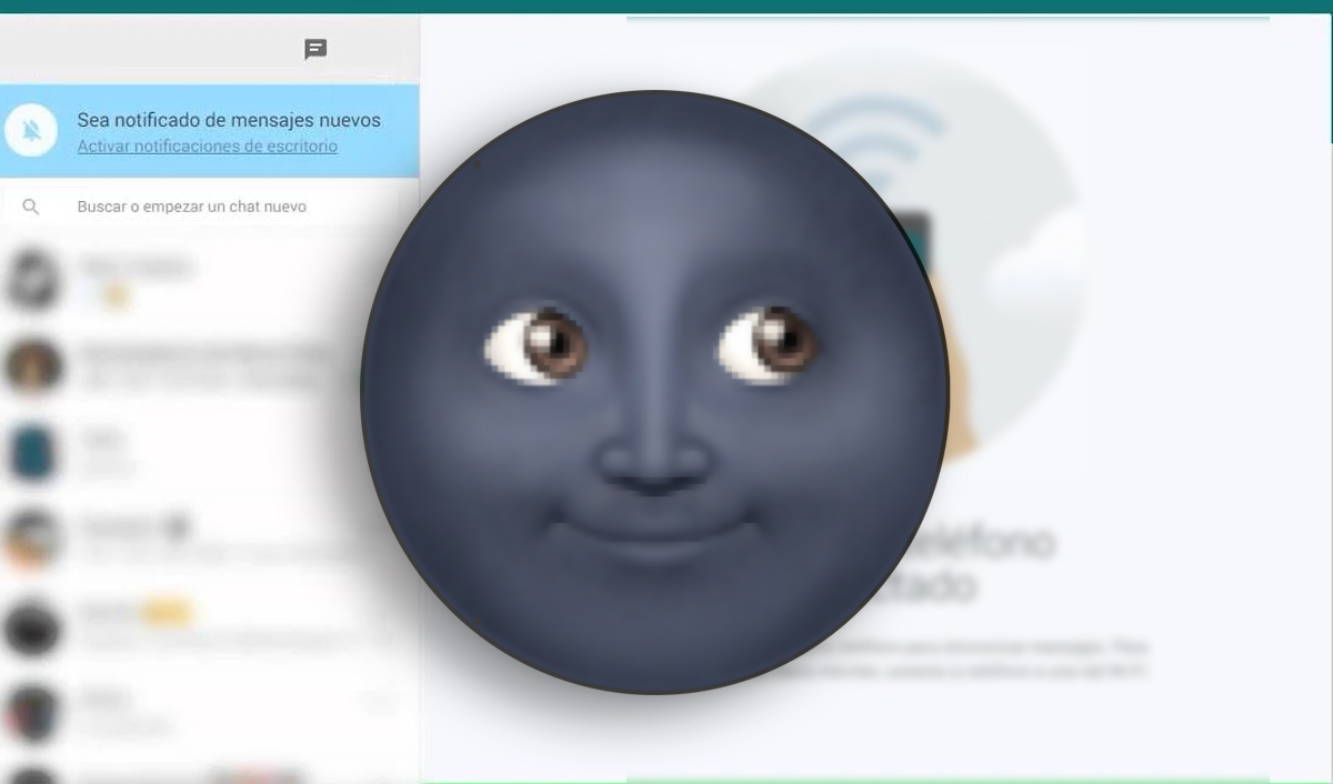 WhatsApp qu significa el emoji de la luna negra wpp