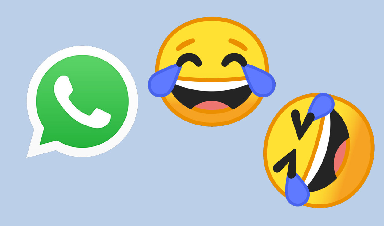 WhatsApp en qu se diferencian los emojis de la cara de risa y