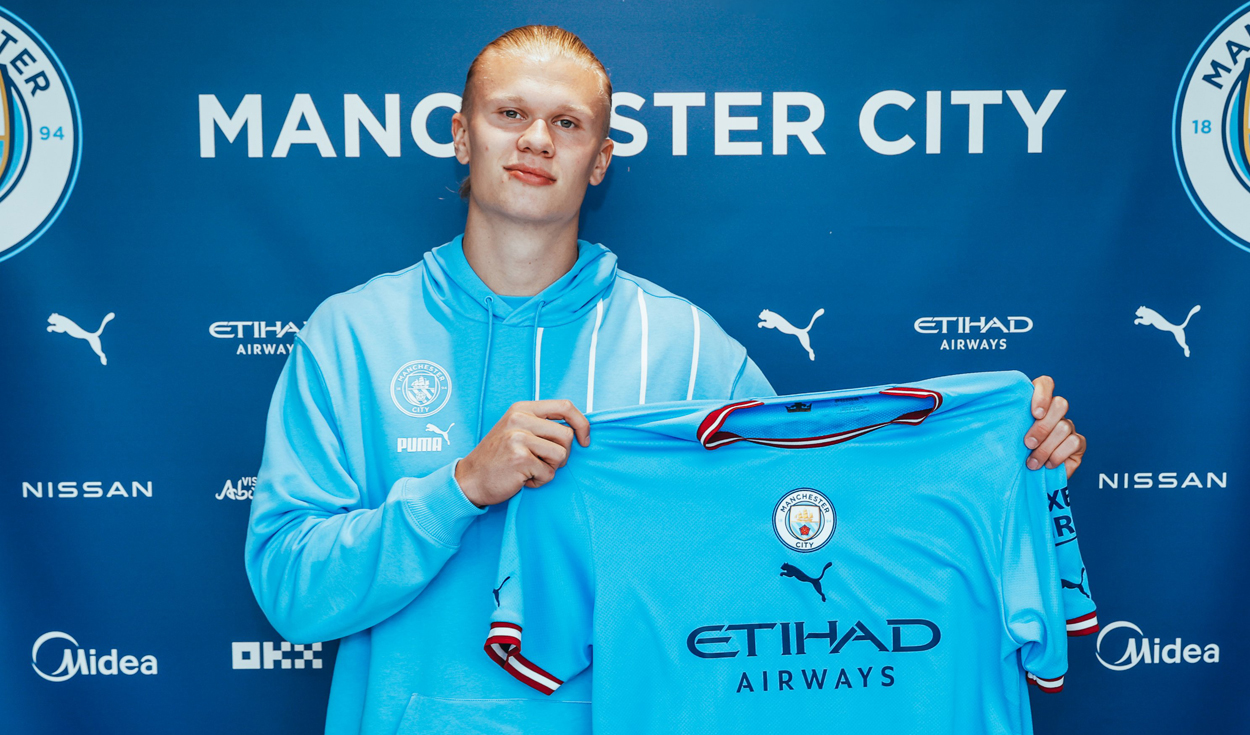 Erling Haaland presenta el uniforme especial del Manchester City para  celebrar el Nuevo Año Lunar - ESPN