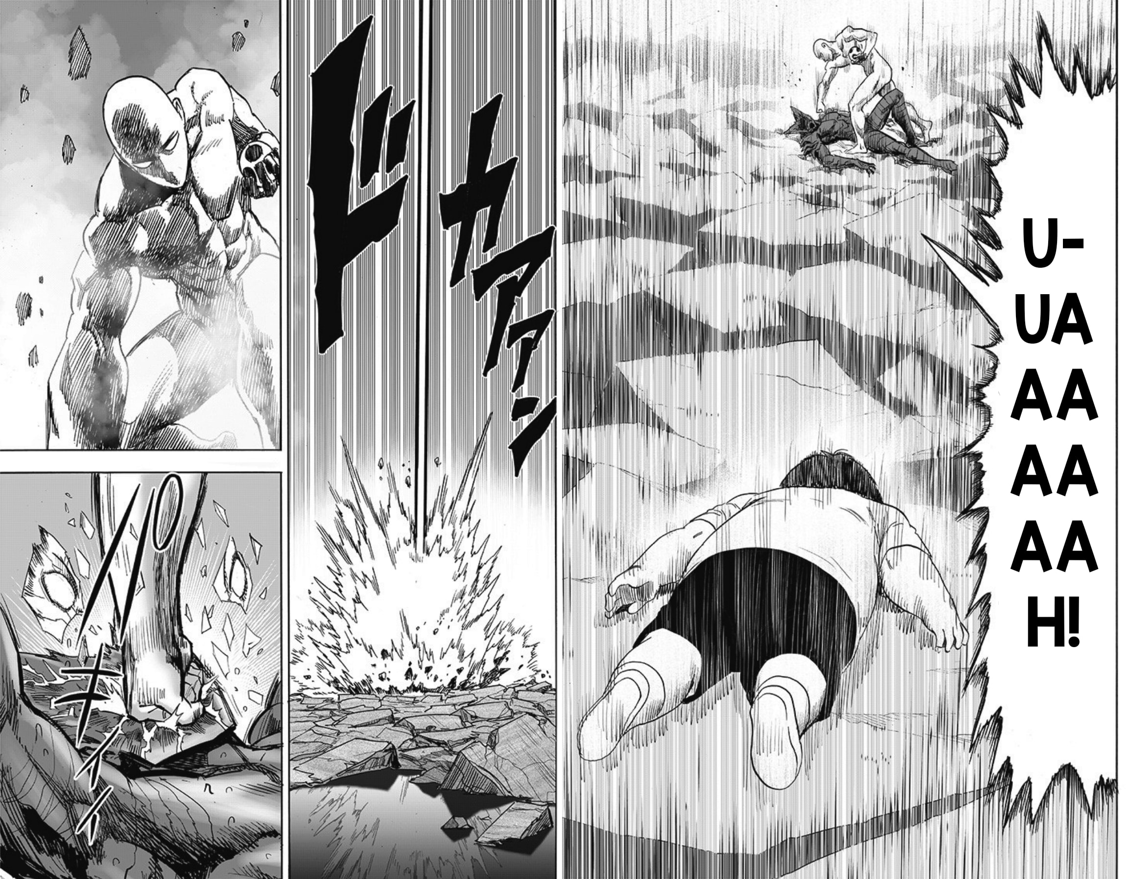 Capítulo 168 de One Punch Man mostra Saitama Destruindo Júpiter