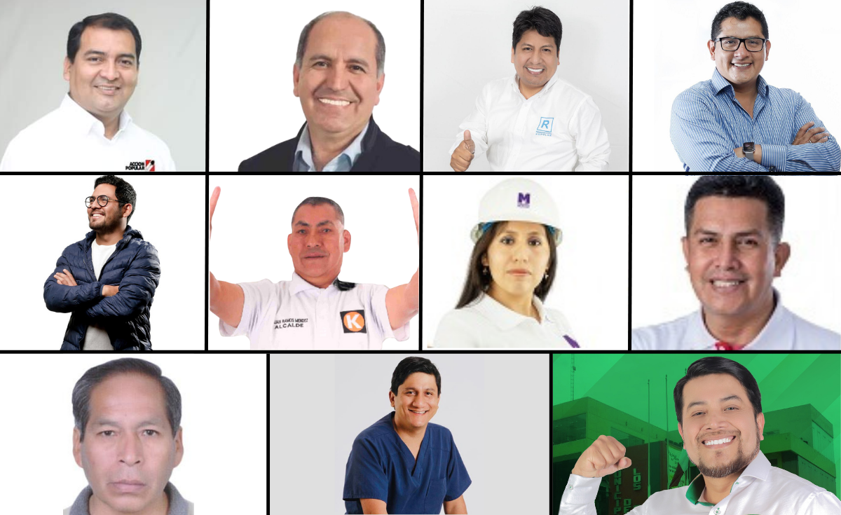 Conoce las propuestas y el perfil de los 11 candidatos a la alcaldía de Los Olivos. Foto: composición LR/ Facebook de los postulantes