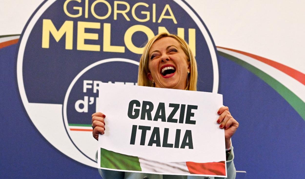Inédito. Ha sido la mayor votación lograda por la extrema derecha en la historia de Italia. Foto: Agencia