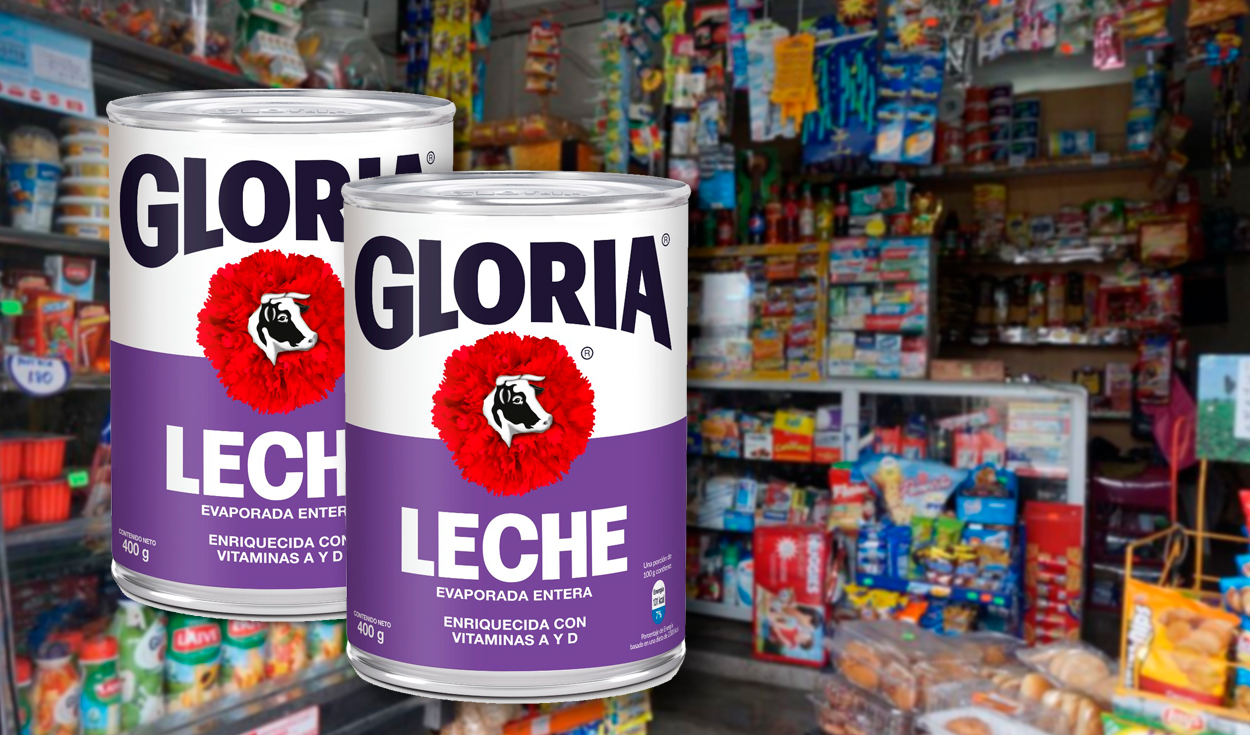 Leche Gloria lanza tarro de leche morado para cumplir con el cambio al reglamento de la leche, el precio sugerido es de S/ 3,8. Foto: composición LR/Gloria/Andina