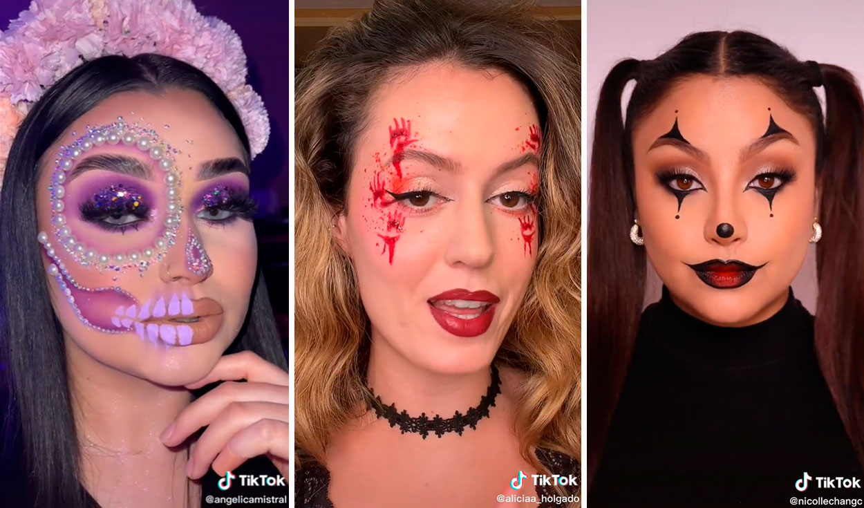 Maquillaje para Halloween fácil de hacer para mujer, hombre y niños 2022:  estos 5 tiktokers te inspirarán con su sencillo y rápido maquillaje en  Noche de Brujas | Video | Tiktok | Viral | Actualidad | La República