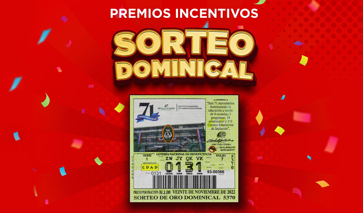 Lotería Nacional de Panamá HOY, 20 de noviembre: resultados EN VIVO del ‘Sorteo de Oro Dominical’. Foto: Twitter/lnbpma