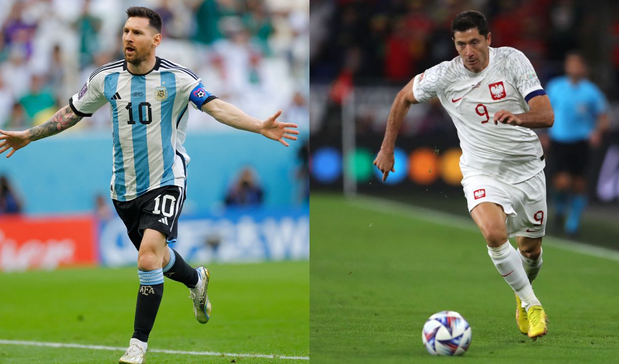 Messi y Lewandowski son los jugadores más destacados de sus selecciones. Foto: Composición AFP