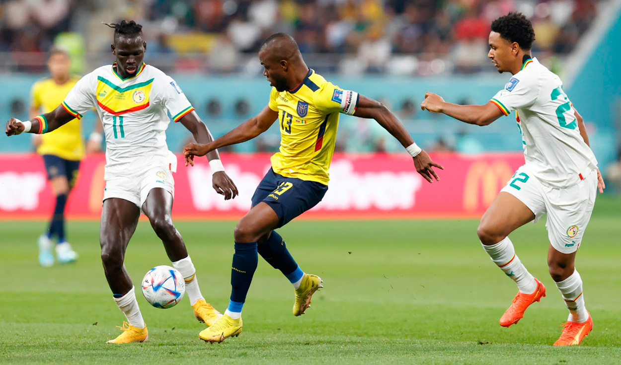 A Ecuador le basta el empate para clasificar, mientras que Senegal necesita ganar. Foto: EFE