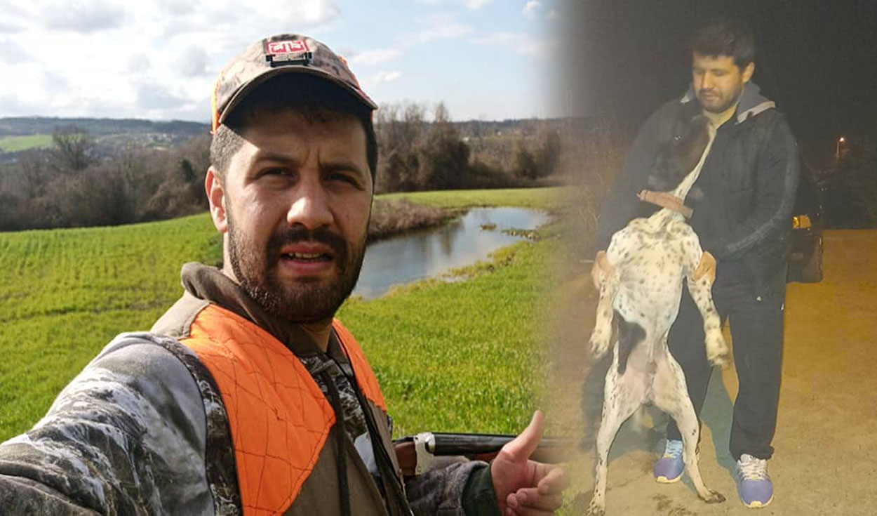 El hombre solía compartir su hobbie de caza con sus perros. Foto: Facebook