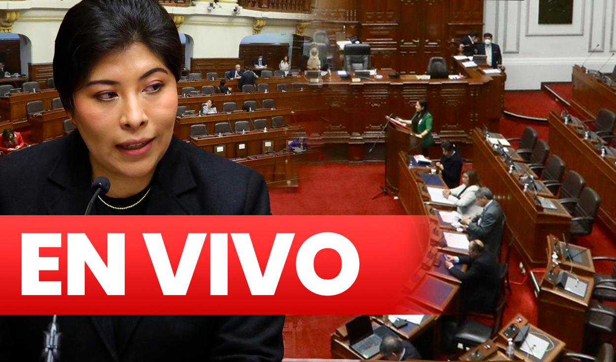 Betssy Chávez acudió al Parlamento junto con su gabinete ministerial. Foto: Congreso