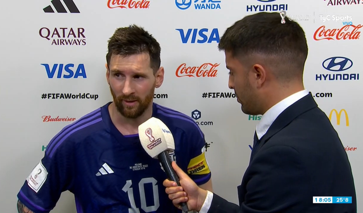 Lionel Messi se refirió a su penal fallado en el Argentina vs. Polonia. Foto: TyC Sports