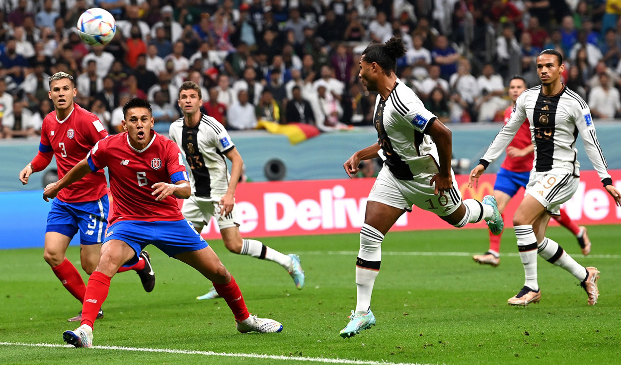Alemania está ganando a Costa Rica y consigue su boleto a los octavos de final del Mundial Qatar 2022. Foto: EFE