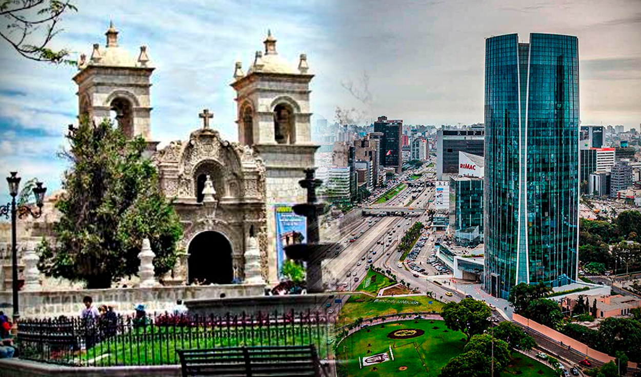 El metro cuadrado en San Isidro cuesta más de US$ 2.222, mientras que en Cayma (Arequipa) se puede encontrar a US$ 1.132. Foto: composición LR