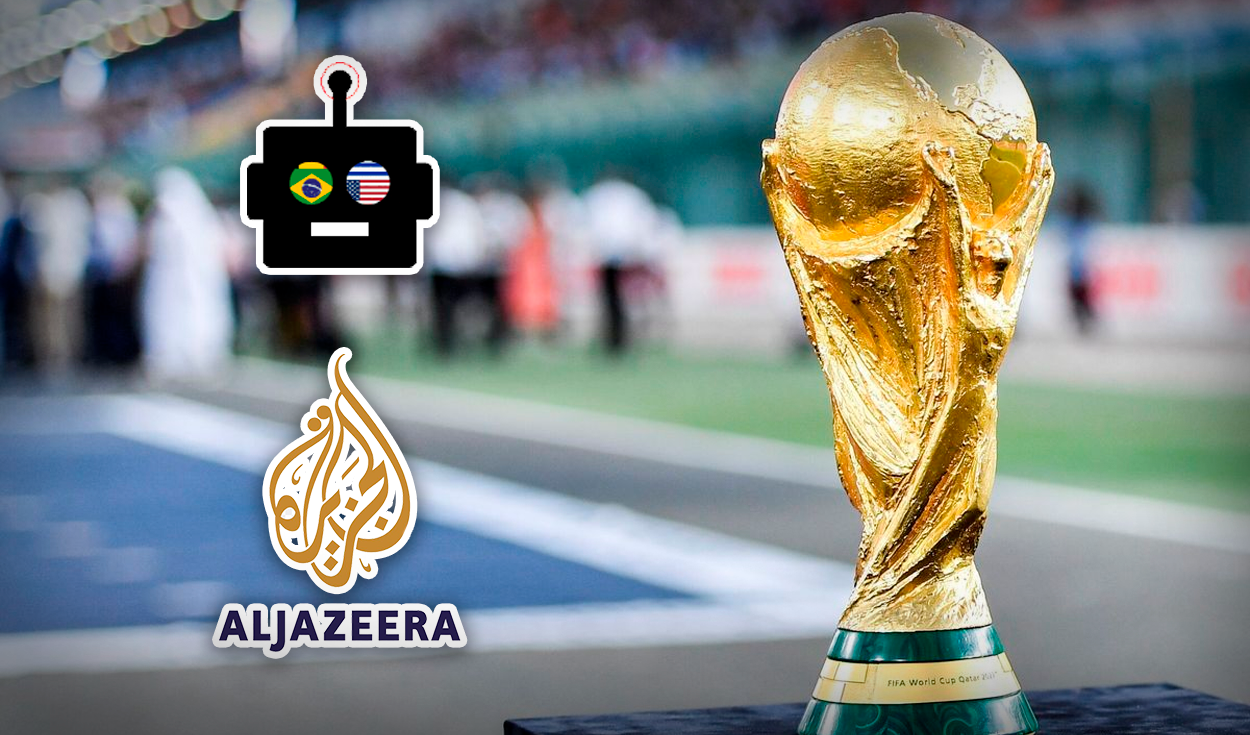 El medio de comunicación Al Jazeera tiene su propia inteligencia artificial que predice los resultados de los partidos de Qatar 2022. Foto: composición de Jazmín Ceras / La República / Al Jazeera / EFE
