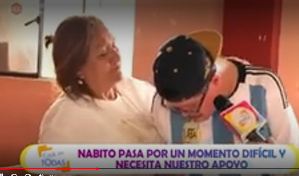 Madre de Nabito no pierde la fe ante enfermedad de su hijo. Foto: captura de América TV