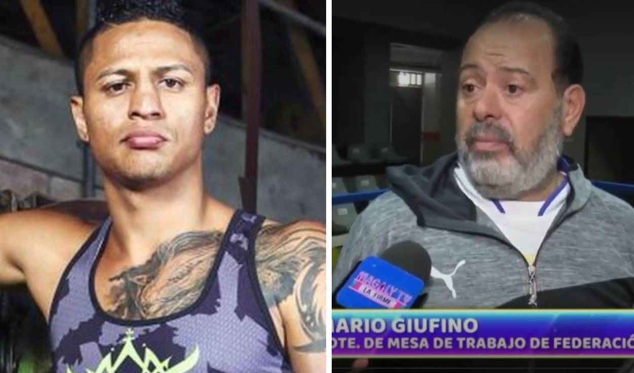 Jonathan Maicelo fue cuestionado por el integrante de la Federación Peruana de Box ante el peligro que hay en sus peleas improvisadas. Foto: captura de ATV