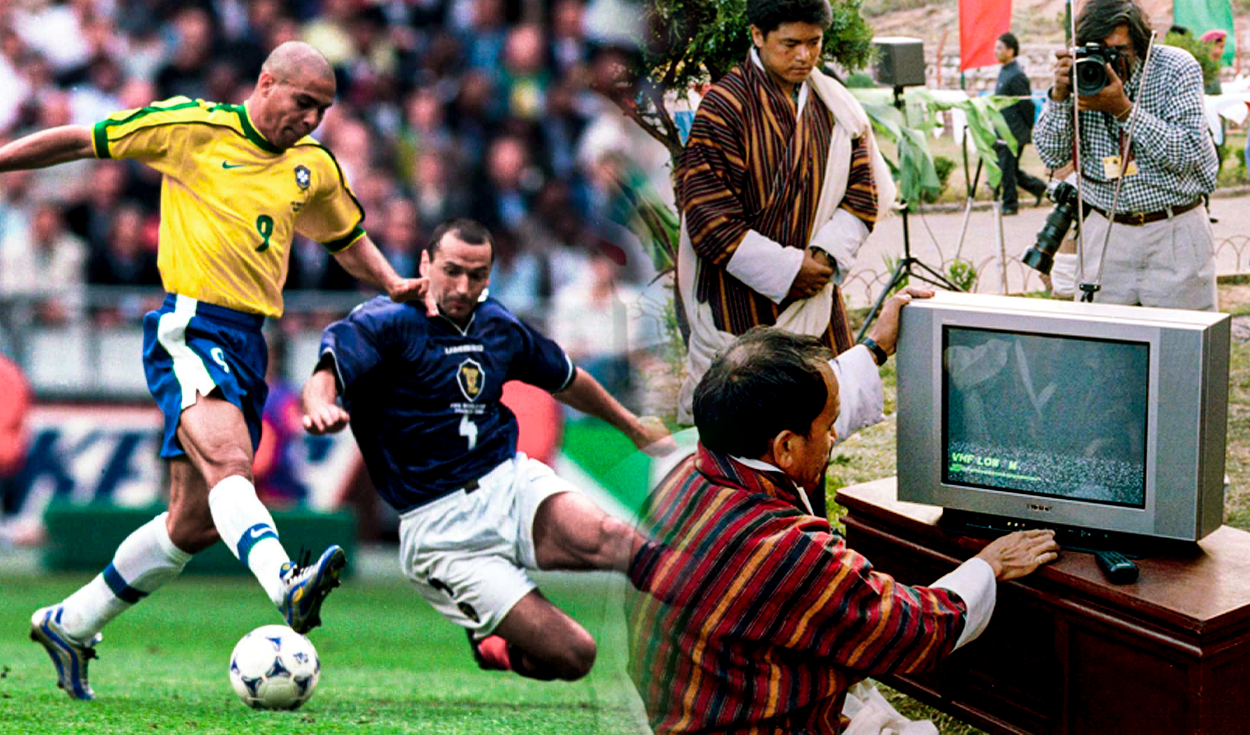 El Mundial Francia 98 es un factor importante para saber cÓmo llegó la televisión a Bután por primera vez. Foto: Composición Jazmin Ceras / FIFA / The Bhutanese
