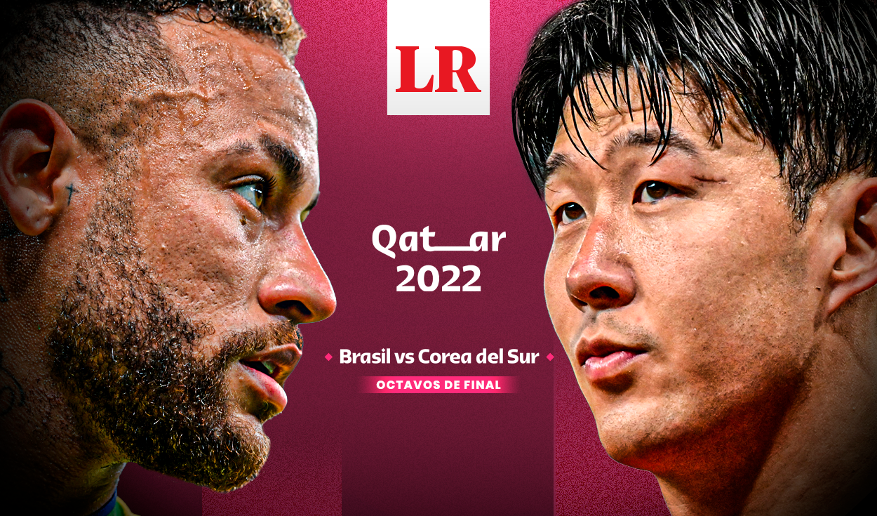 Brasil vs. Corea del Sur: ambas selecciones se enfrentan por octavos de final del Mundial Qatar 2022. Foto: composición de Gerson Cardoso/La República