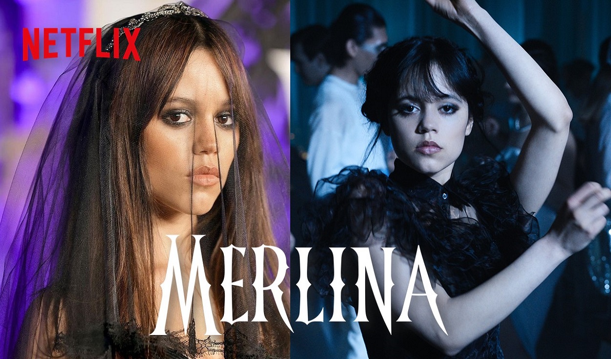 "Merlina", protagonizada por Jenna Ortega, es todo un éxito de Netflix. Foto: composición LR/Instagram/@jennaortega/Netflix