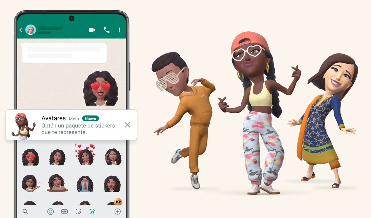 Los avatares de WhatsApp están disponibles en iOS y Android. Foto: WhatsApp