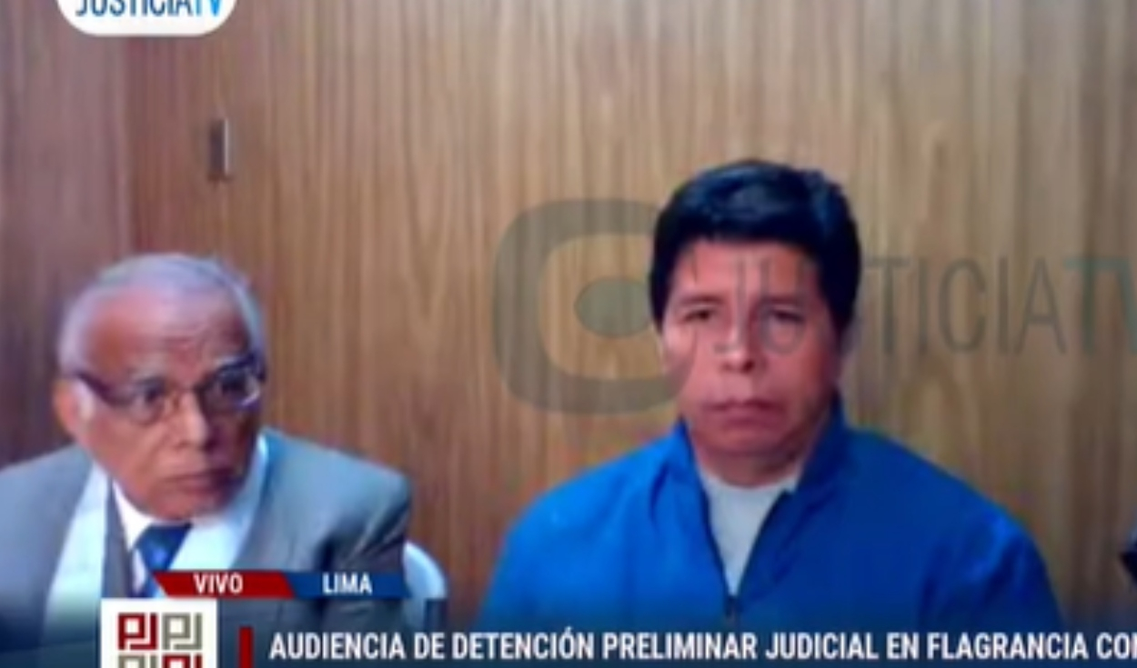 Expresidente se encuentra detenido a menos de una hora de audiencia que evaluará su futuro inmediato. Foto: Captura Justicia TV