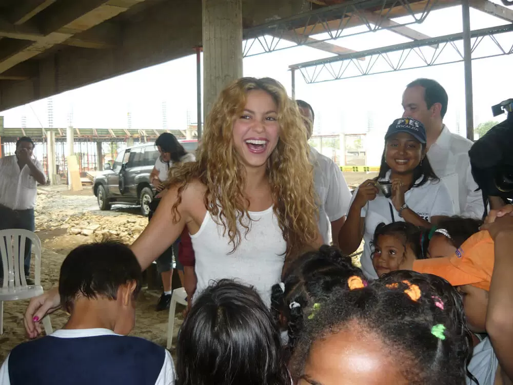 Shakira compartió su alegría tras su primer éxito en la industria musical. Foto: Pies Descalzos