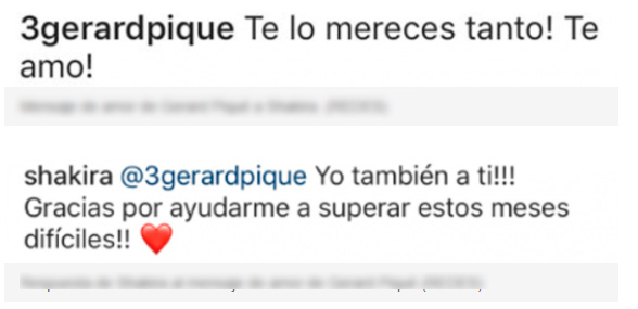 Piqué le mandó mensaje a Shakira luego de volver a los escenarios. Foto: Instagram/ Shakira.