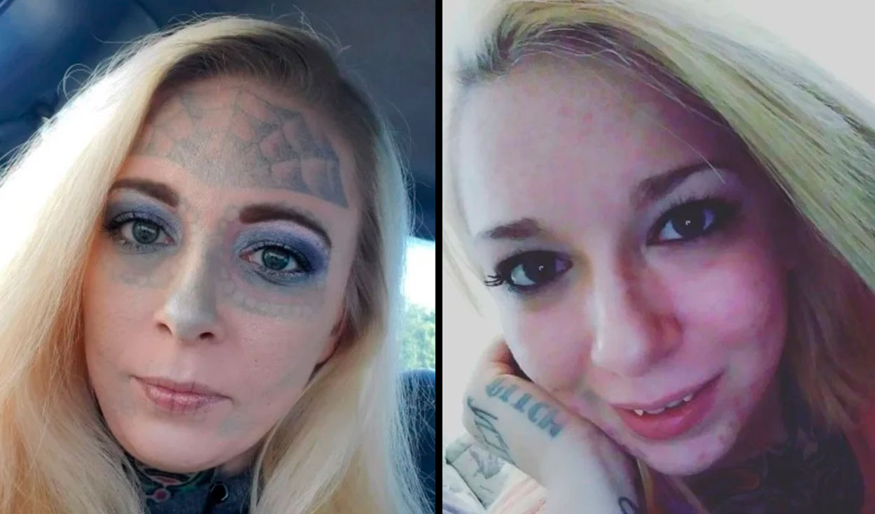 Mujer con el rostro lleno de tatuajes se sometió 3 años a eliminación con  láser y así luce ahora | Viral | Alyssa Zebrasky | Mundo | La República