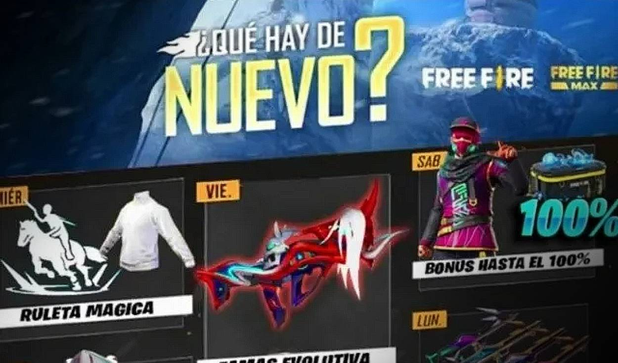 Free Fire  Códigos de hoy sábado 25 de marzo de 2023: recompensas