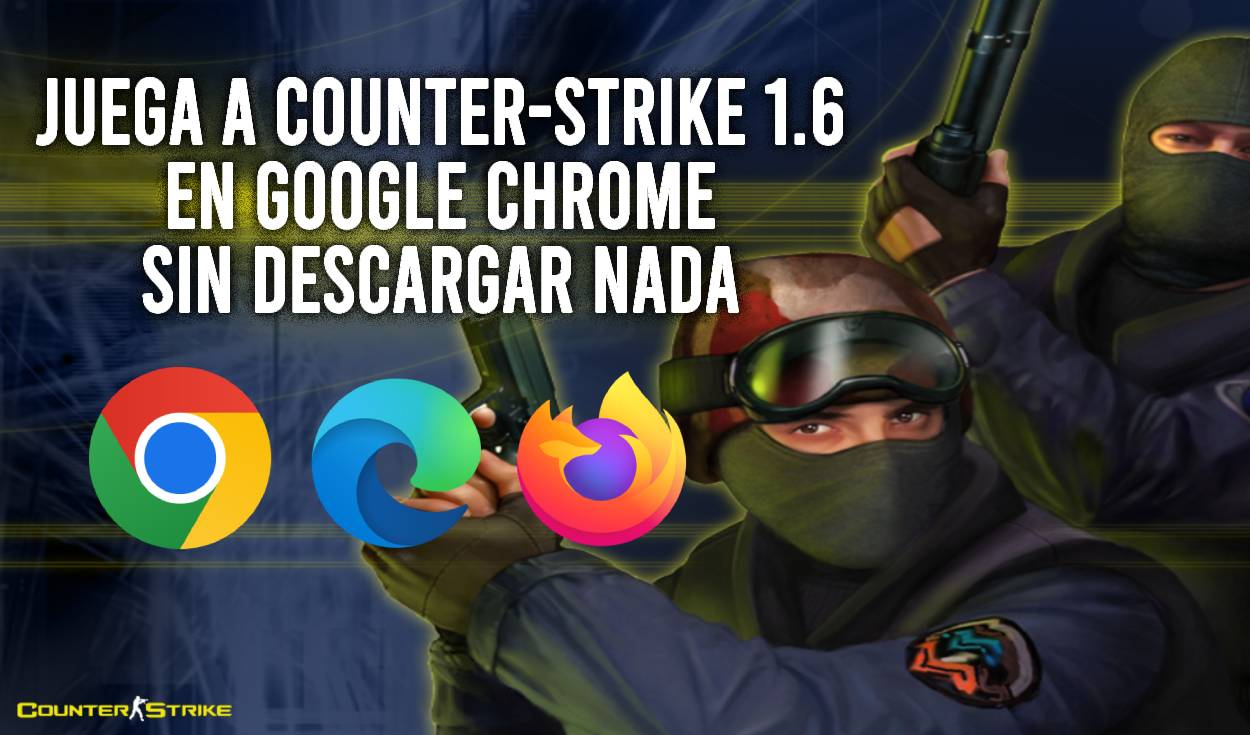 É possível jogar Counter-Strike 1.6 diretamente do navegador web