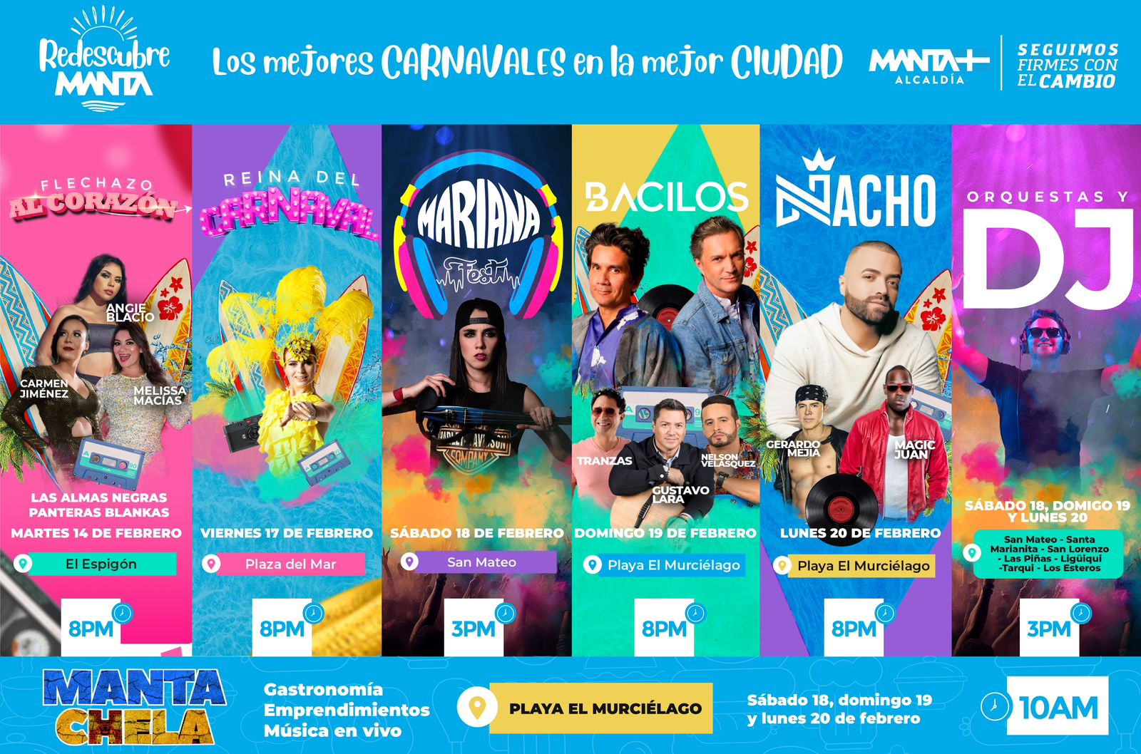 Carnaval en Ecuador 2023: qué artistas nacionales e internacionales se  presentarán HOY | conciertos de carnaval 2023 en Ecuador | Carnaval de  Quito | programación de conciertos gratis hoy | Ecuador | LRTMP | Datos lr  | La República