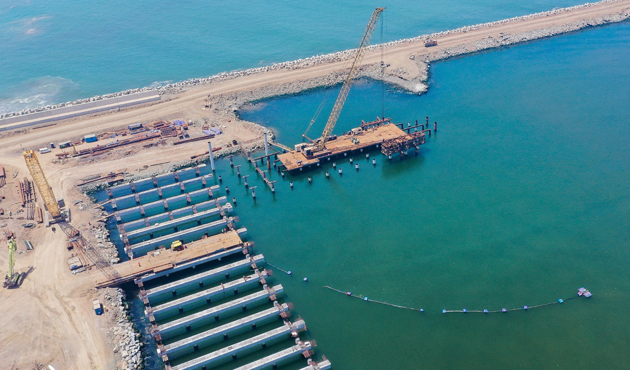 Chancay Megaport has a general progress of almost 30%