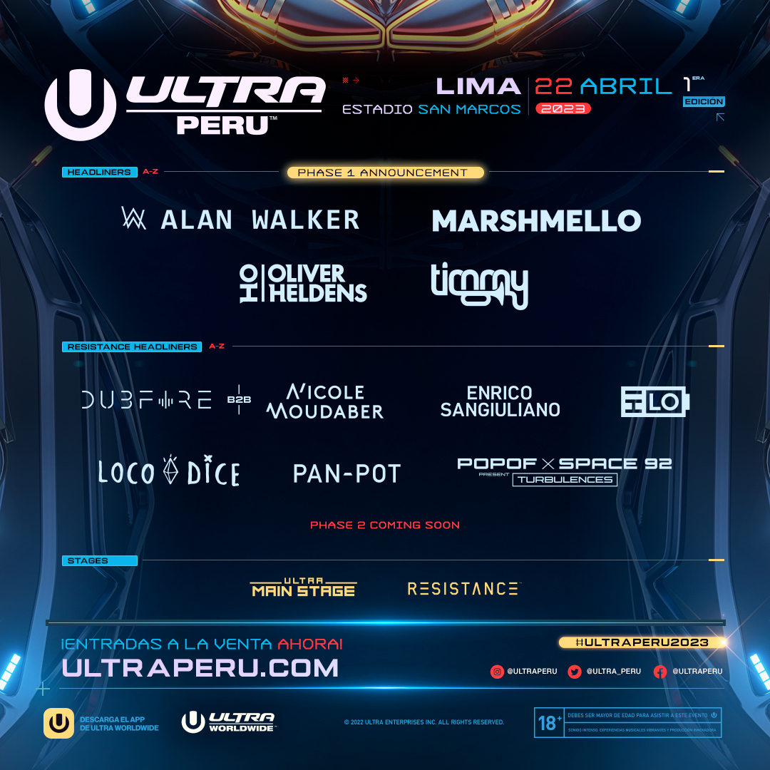 Alan Walker y Marshmello en Lima! DJs se presentarán en Ultra Perú 2023 |  Road to Ultra | electro | Espectáculos | La República