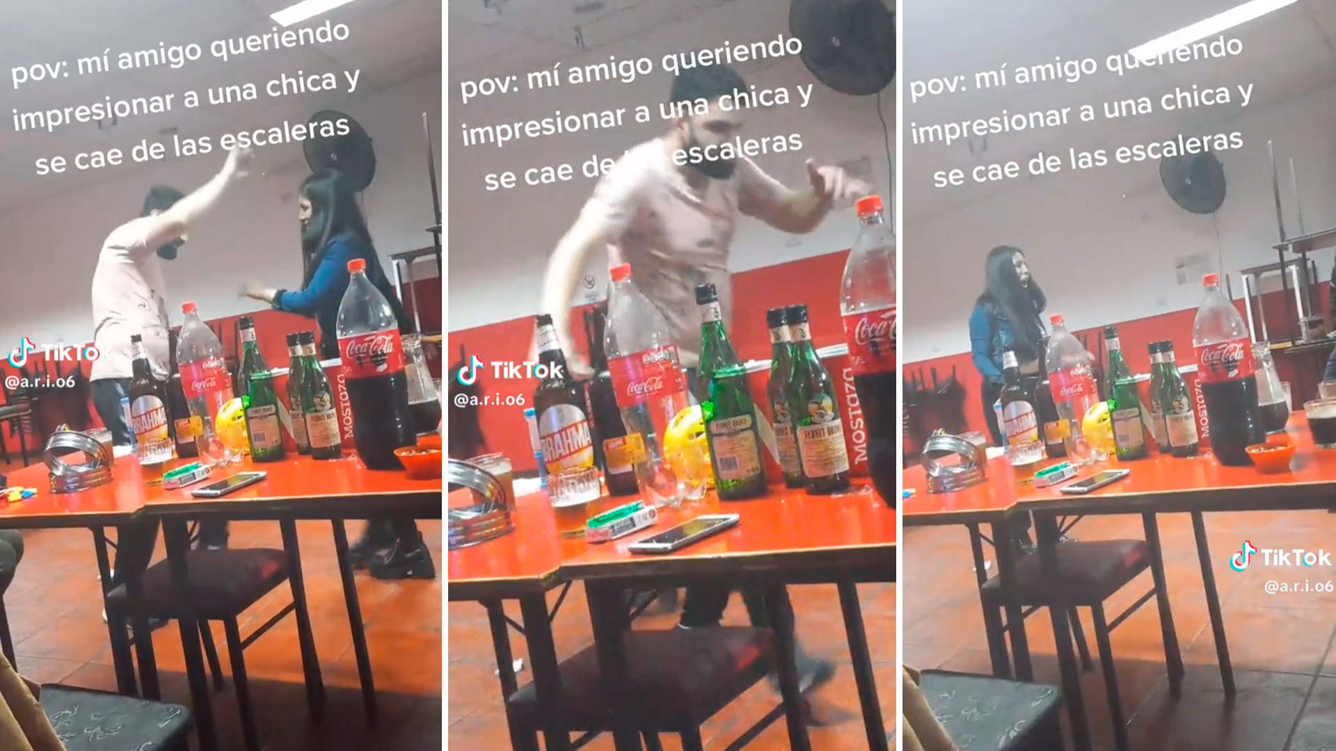 Joven trata de impresionar a una chica bailando saya y sucede lo peor: “Se  llama el pasito mortal