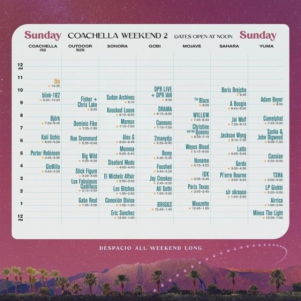 Coachella Festival 2023 LIVE schedules, artists and where to see the