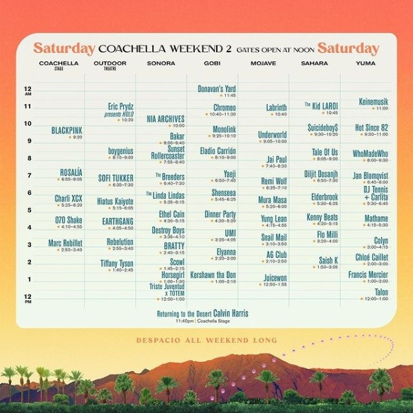 Festival Coachella 2023 EN VIVO horarios, artistas y dónde ver el evento GRATIS ONLINE Radio