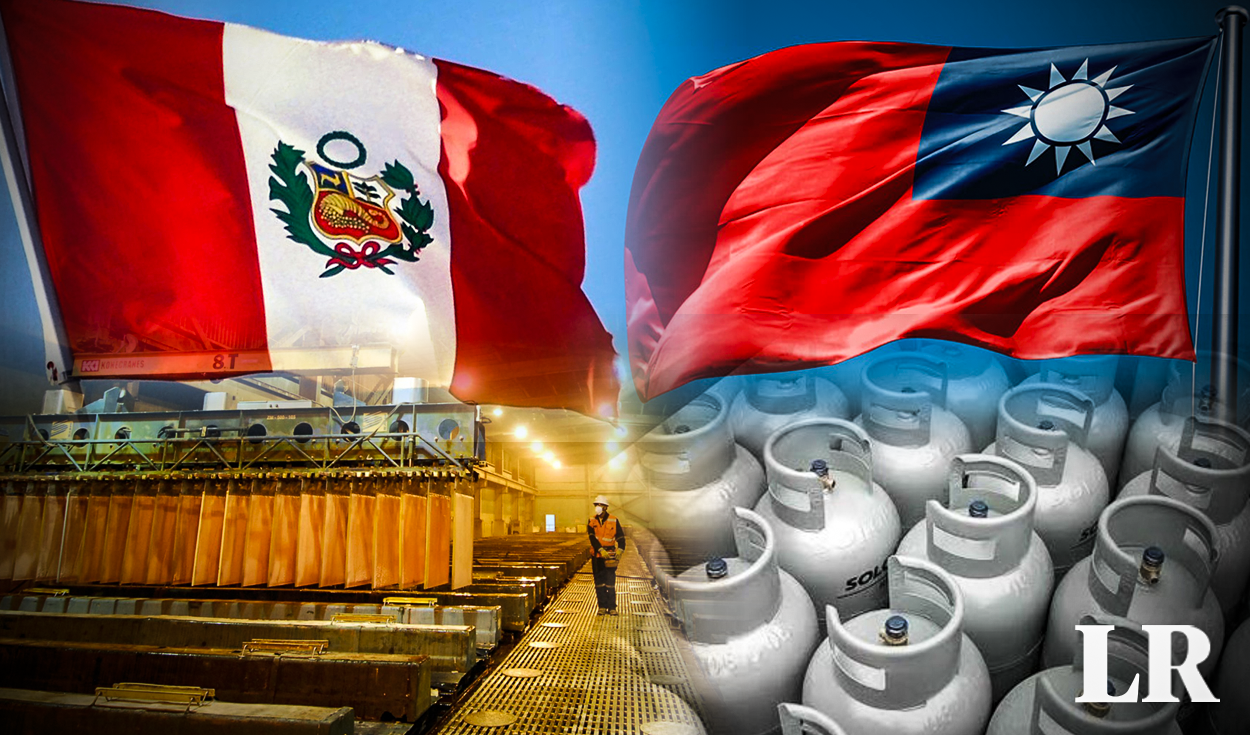 Copper and natural gas lead exports between Peru and Taiwan with more than US$200 million