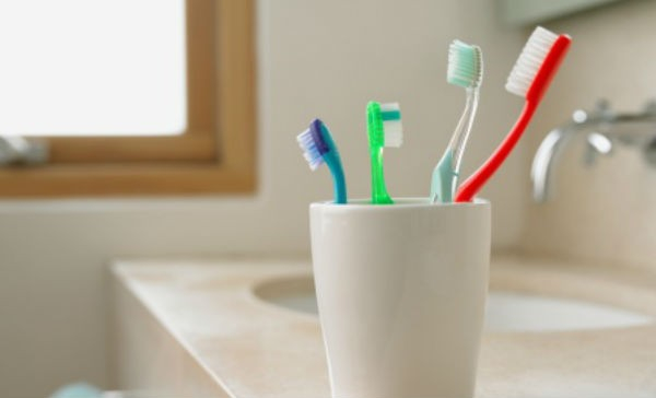   Leaving the toothbrush in the bathroom can be dangerous for your oral hygiene.