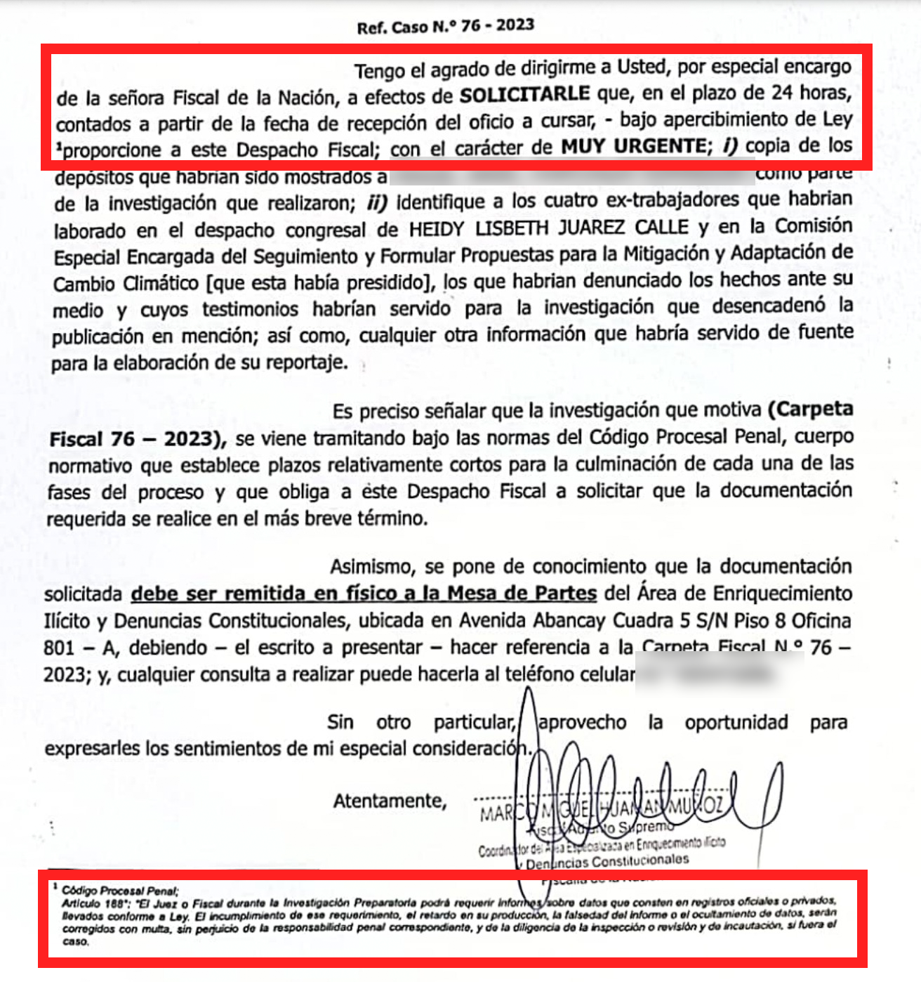 Fiscalía De La Nación Amenaza Con Multas Y Denuncias A Periodistas Si ...