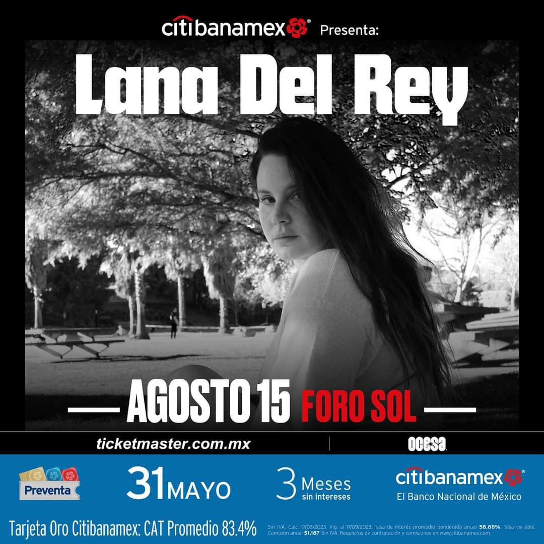Lana del Rey in CDMX date, tickets and all the details about her